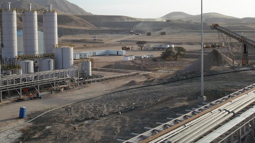 A uranium mining operation in Namibia