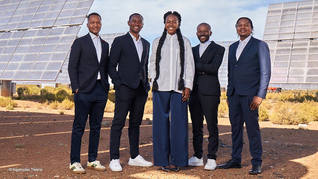 Pele Energy Group Founders (from left to right): Thapelo Motlogeloa, Gqi Raoleka, Fumani Mthembi, Obakeng Moloabi and Boipelo Moloabi