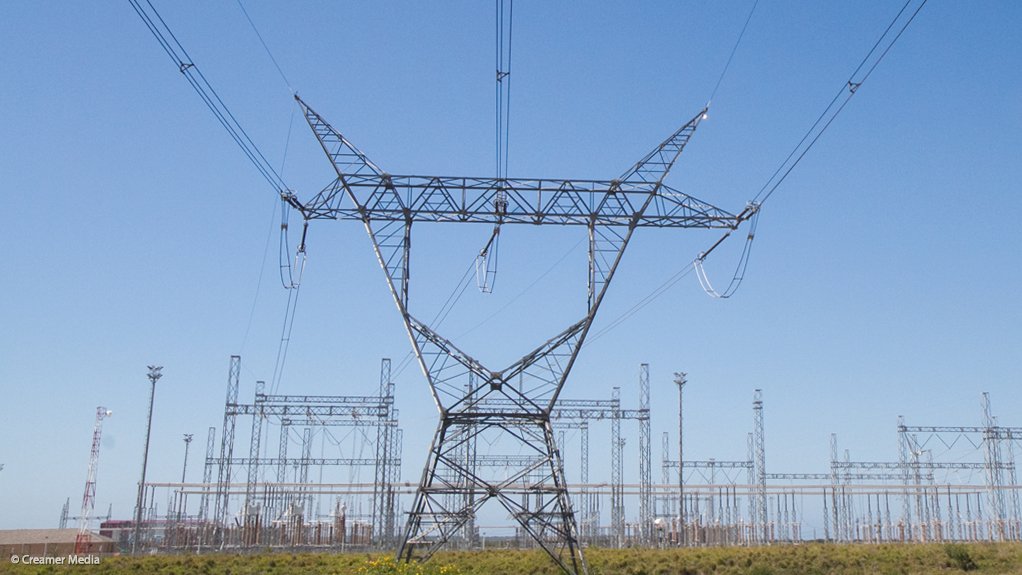 Eskom power lines and substation
