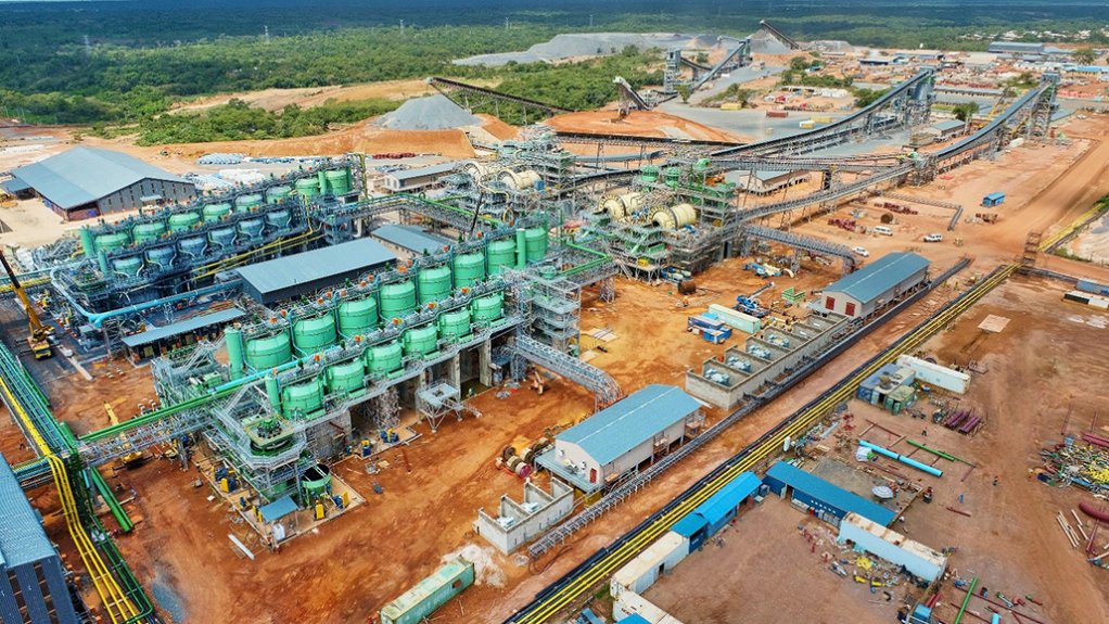 The Phase 1 and 2 concentrator plants at Kamoa-Kakula